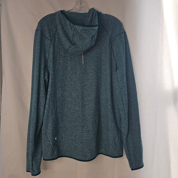 Lululemon Surge Warm Full ZipHeathered Laguna size Large - Picture 7 of 8